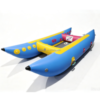 Bateau Cataraft Personnalisé Gonflable pour Rivières et Eaux Sauvages, Tube Cataraft pour Jeux Aquatiques, Bateau Ponton Cataraft