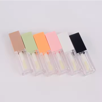 Stock 5ML Grande Tête de Brosse Lèvre Carrée Tube Épais Brush Rod Bouteille Anti-cernes Logo Personnalisé
