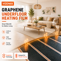 Film chauffant en graphène imperméable YODNIX 230V, chauffage électrique par le sol pour carrelage céramique, utilisation en extérieur, salle de bain, plus de 5 ans