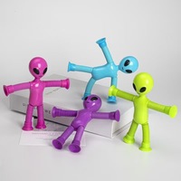 Pop Tube, Nuevo Producto, Juguete de Tubo Telescópico con Diseño de Alienígena de Dibujos Animados, Divertido, Novedoso, Extraño, Rompecabezas, Tubo Elástico Antiestrés, Juguete Sensorial