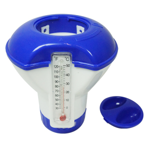 2022 Distributeur de produits chimiques pour <span class=keywords><strong>piscine</strong></span> de <span class=keywords><strong>5</strong></span> pouces avec thermomètre, distributeur de comprimés de <span class=keywords><strong>piscine</strong></span>, distributeur de produits chimiques de chlore flottant - Product Image 3