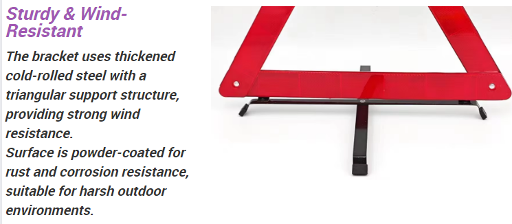 Road Safety Signs and Symbols Car Triangle Warning Sign Emergency Tools ...