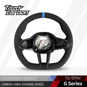 Volant en microfibre et fibre de carbone personnalisé pour <span class=keywords><strong>BMW</strong></span>, mise à niveau LCI, G20 G30 330i 330e 430i 440i 530i 540i 550i <span class=keywords><strong>740d</strong></span> 750i 840i - Product Image 2