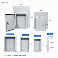 Boîtier de distribution électrique étanche IP65, armoire métallique thermolaquée, coffret de jonction extérieur
