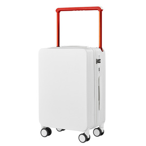 Valise de cabine Yongsheng 20 pouces, blanc nuage, fermeture éclair, roulettes pivotantes à 360 degrés, porte-gobelet, bagage de voyage unisexe - Product Image 2