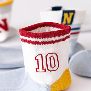 Calcetines para niños Calcetines de algodón de verano Calcetines finos de barco Calcetines de malla a rayas para niños Calcetines para niños y niñas - Product Image 4
