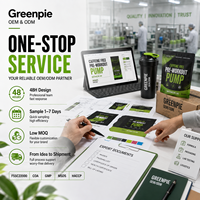 Greenpie OEM Marque Privée Sportive Supplément Alimentaire Pastèque Citron Vert Sans Caféine Pré-Entraînement Poudre Stimulante