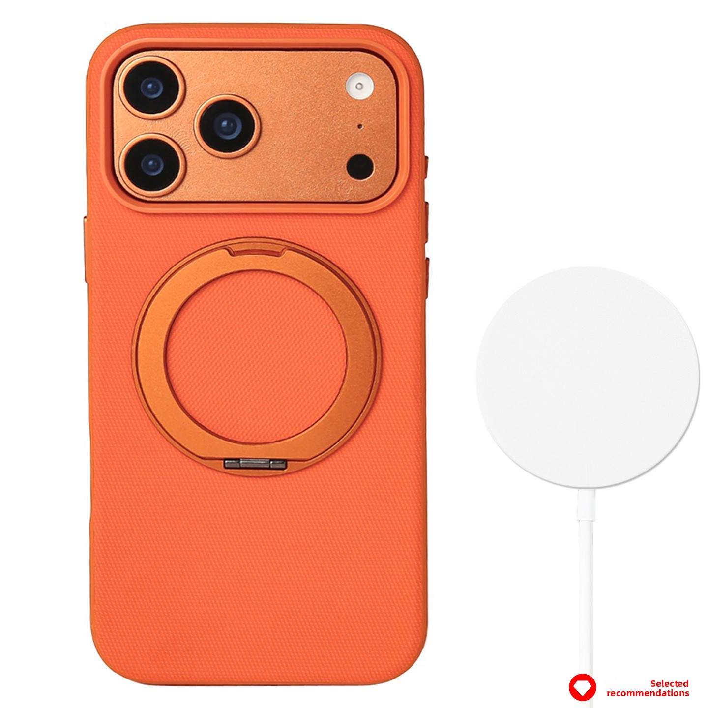 Animation de coque inférieure unique en cuir et tissu Orange-technology