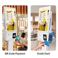 Terminal de paiement tactile 23 pouces avec système Android/Windows et imprimante 80 mm pour commande automatique en café-restaurant (en stock)