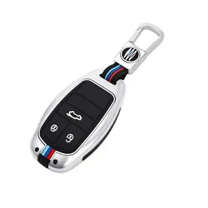 Vtear Car Key Case Cover Key Holder Keychain Bag For Bentley bentayga/Continental/Mulsanne/Arnage/Flying Spur Decor Accessories