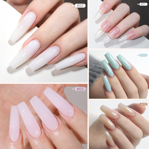 Benutzerdefiniertes Logo 150ml Builder Poly Nagelgel Eigenmarke HEMA-frei TPO-frei Verlängerungsgelpolitur Semi-Permanent UV Aufbau <span class=keywords><strong>Gel</strong></span> - Product Image 6