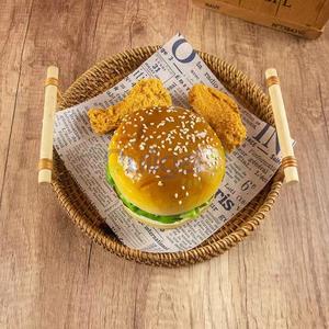 Papier d'emballage pour hamburger, papier de cuisson résistant à la graisse, papier de pulpe enduit, impression de logo personnalisée, qualité alimentaire - Product Image 3