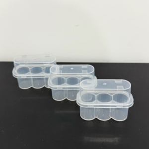 Wholesale 3ml 3-piece Transparent PP Rectangle Thick <b>Plastic</b> Small Bottle <b>Box</b> & Rack for Medical Infusion Use - Product Image 2