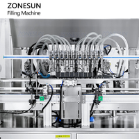 Machine de remplissage automatique ZONESUN ZS-YT12T-12PX à servomoteur, 12 têtes, pour huile de piment, beurre de cacahuète, mayonnaise, sauce barbecue, pâte