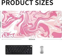 Tapis de souris de jeu de dessin animé d'anime en gros, en caoutchouc naturel, taille personnalisable, tapis de bureau pour ordinateur