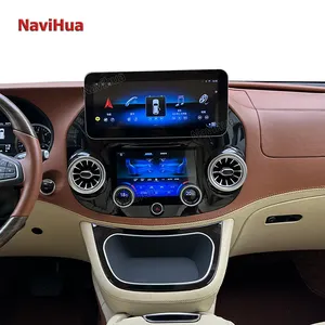 NaviHua, pantalla táctil Android11 de 12,3 pulgadas, Control de Panel de CA, pieza completa para Mercedes Benz Vito, modelo más nuevo, reproductor de DVD estéreo para coche