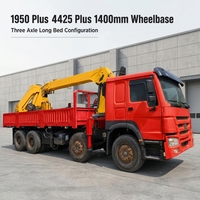 Autocarro Gru Usato da 12 Tonnellate 6x4 con Telaio Pesante, Motore Diesel Euro V da 270 CV e Stabilizzatori Idraulici Originali a Cavità Singola