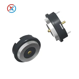 Fabricante Conector magnético redondo impermeable de alta corriente Conector pogopin magnético de 10,5mm de diámetro