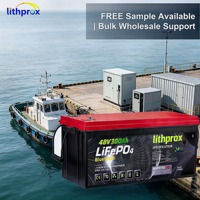 Batterie LiFePO4 Chauffée 48V 300AH 15KW Grade A Efficace 6000 Cycles Profonds Marine RS485 BMS Intelligent Terminal M8 CE RoHS IP67 OEM ODM