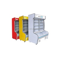 Réfrigérateur de présentation commercial, vitrine pour aliments frais, réfrigérateur avec éclairage LED lumineux, porte en verre, refroidisseur alimentaire pour la présentation des aliments
