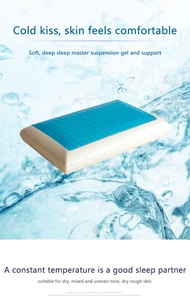 Travesseiro de pescoço ortopédico, travesseiro para coluna cervical, espuma de memória respirável, <span class=keywords><strong>gel</strong></span> refrescante, venda imperdível - Product Image 4