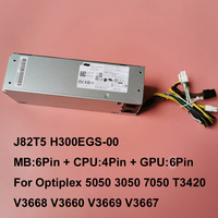 PSU Baru 300W untuk Dell Optiplex 5050 3050 7050 T3420 V3668 V3669 V3667 Switching Power Supply J82T5 0J82T5 H300EGS-00