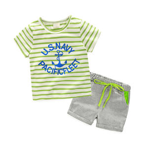 Camiseta a Rayas de Alta Calidad al por Mayor, Conjunto de Ropa para Niños, Ropa de Zhejiang - Product Image 2