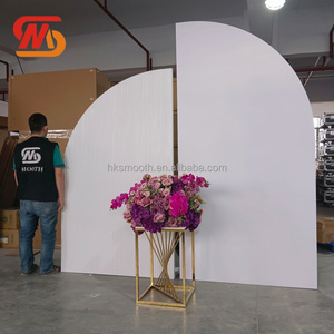 SMOOTH White Acrylic Pvc Arch <b>Backdrop</b> Custom Stage Wall <b>Backdrop</b> for <b>Wedding</b> Party Decoration - Product Image 4