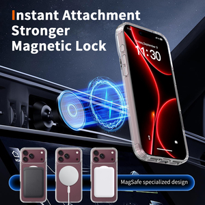 <span class=keywords><strong>Coque</strong></span> de protection transparente antichoc magnétique personnalisée de haute qualité pour <span class=keywords><strong>iPhone</strong></span> 18 17 Pro <span class=keywords><strong>Max</strong></span>, 2 mm, anti-rayures, anti-jaunissement - Product Image 2