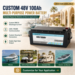Pack de batteries personnalisé 12V 24V 48V, service OEM ODM, 6000 cycles, garantie 10 ans, prix direct usine - Product Image 4