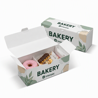 Boîte à donuts réutilisable et portable avec séparateur intégré, 34 cm, emballage pour pâtisseries et desserts à emporter, vente en gros