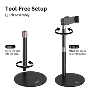 Retail Carbon Steel Desk Holder Flexible 360 Rotation Compact Support Phone Stand Mobile Travel Flexible Mobile Bracket - Product Image 3