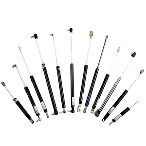 Ensemble d'amortisseurs à ressort à gaz en acier noir, différentes longueurs et extrémités de fixation - Product Image 1