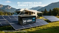 Batería LiFeP04 personalizable de 24 V y 400 Ah con BMS integrado, adecuada para vehículos recreativos, barcos y energía solar
