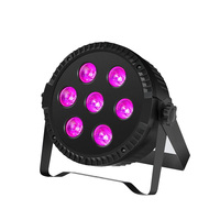 Luz LED PAR 7x4W con Efecto Arcoíris RGBW 4 en 1, Adecuada para Escenarios, Discotecas, DJ, Bodas y Otras Ocasiones, Iluminación PAR