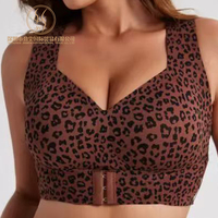 Soutien-gorge correcteur de posture en gelée pour femmes grandes tailles, sans armatures, fermeture avant, doux, léger, soutien dorsal quotidien, bralette