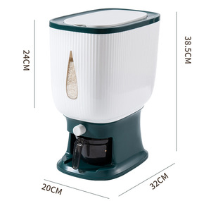 Contenitore Multifunzionale Automatico da 10KG per Riso, Cereali e Alimenti per Animali, Organizzatore da Cucina - Product Image 2