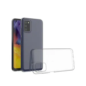 For Samsung Galaxy A03S Clear Case, Ultra Slim Thin Soft TPU Transparent Bumper Protective Cover Case For Samsung Galaxy A03S