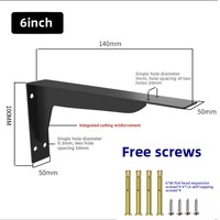 Support de meuble TV mural standard peint en métal triangulaire support de rangement pour trépied support de bureau suspendu à angle fixe en fer