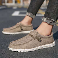 Mocassins légers en EVA pour hommes, chaussures décontractées tendance en toile à enfiler, grandes tailles, baskets de marche pour hommes