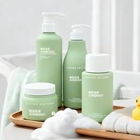 Bouteille de shampooing personnalisée en HDPE Soft Touch de 250 à 500 ml avec bouchon à vis pour les soins capillaires, les soins corporels et les soins lavants