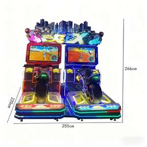 Amusement park racing simulator Commercial arcade racing equipment Indoor motorcycle <b>game</b> <b>machine</b> Dual racing <b>game</b> arcade - Product Image 4