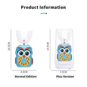 Cepillo de Dientes Eléctrico Sónico Inteligente Automático para Niños en Forma de U con 3 Modos, Cerdas Suaves, Resistente al Agua IPX7, Carga Inalámbrica - Product Image 6
