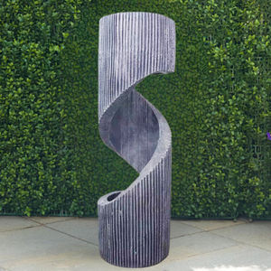 น้ำตกตกแต่งสวนแบบตั้งทรงเรขาคณิตแบบเกลียวพร้อมไฟ <span class=keywords><strong>LED</strong></span> สำหรับตกแต่งสนามหญ้าลานบ้าน - Product Image 6