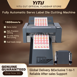 Découpeuse de stickers et d'étiquettes HY HY370D à moteur servo haute performance 1600 mm/s avec double lame et interface USB/WiFi - Product Image 1