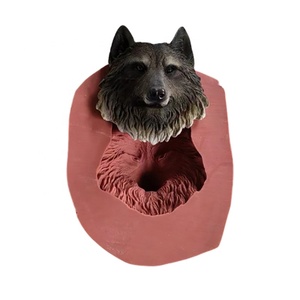 Moules en ciment <span class=keywords><strong>de</strong></span> chat mignon pour jardins Moule en béton en fibre <span class=keywords><strong>de</strong></span> verre en silicone Animal d'aigle Lion <span class=keywords><strong>Loup</strong></span> <span class=keywords><strong>Tête</strong></span> d'ours Moule <span class=keywords><strong>de</strong></span> sculpture - Product Image 5