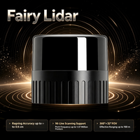 Sensor LiDAR Digital RoboSense Fairy 96 Line Jangkauan 150m Untuk Robot Bergerak Otonom