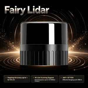 Sensor LiDAR 3D de Alta Resolución RoboSense Fairy de 96 Rayos, Escáner Láser Digital con Resolución Vertical de 0.25 Grados para Robótica - Product Image 1