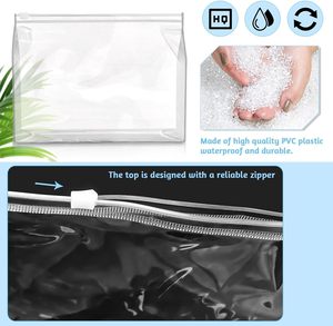 Sacs et étuis cosmétiques en PVC transparent, solution de rangement pratique et élégante pour vos produits de beauté - Product Image 5