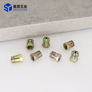 Connecteur de tige d'expansion en alliage de zinc trois-en-un Shengyuan Furniture M6 M10 Argent, joint de boulon amovible - Product Image 2